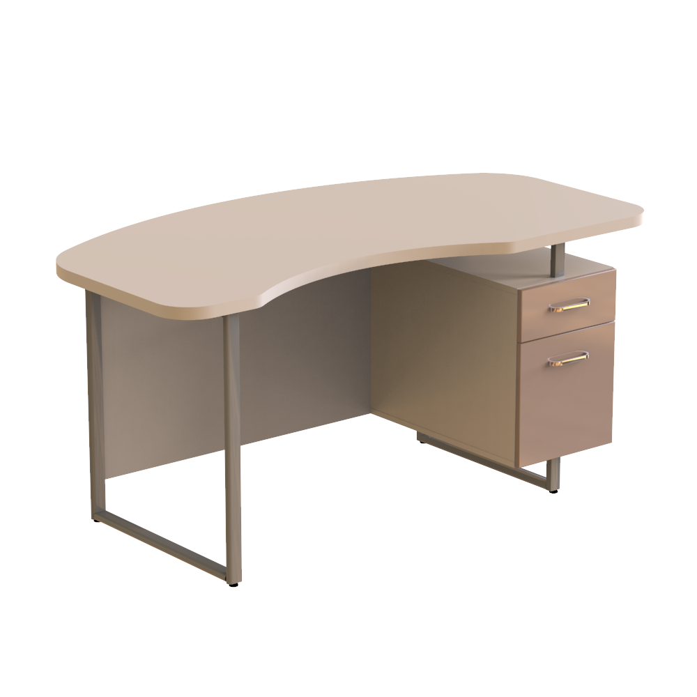 Стіл для вчителя напівкруглий П 863, 1600x830x750 мм МЕБЛІ ТЕХНОСТИЛЬ